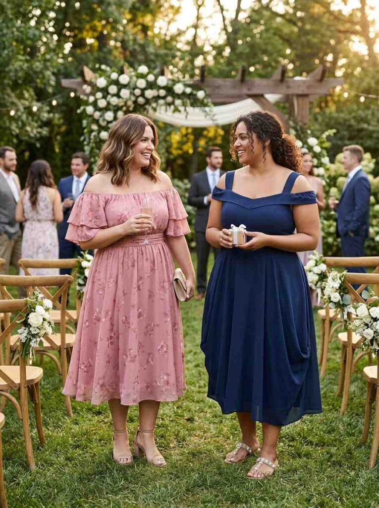 plus size summer wedding guest dresses
