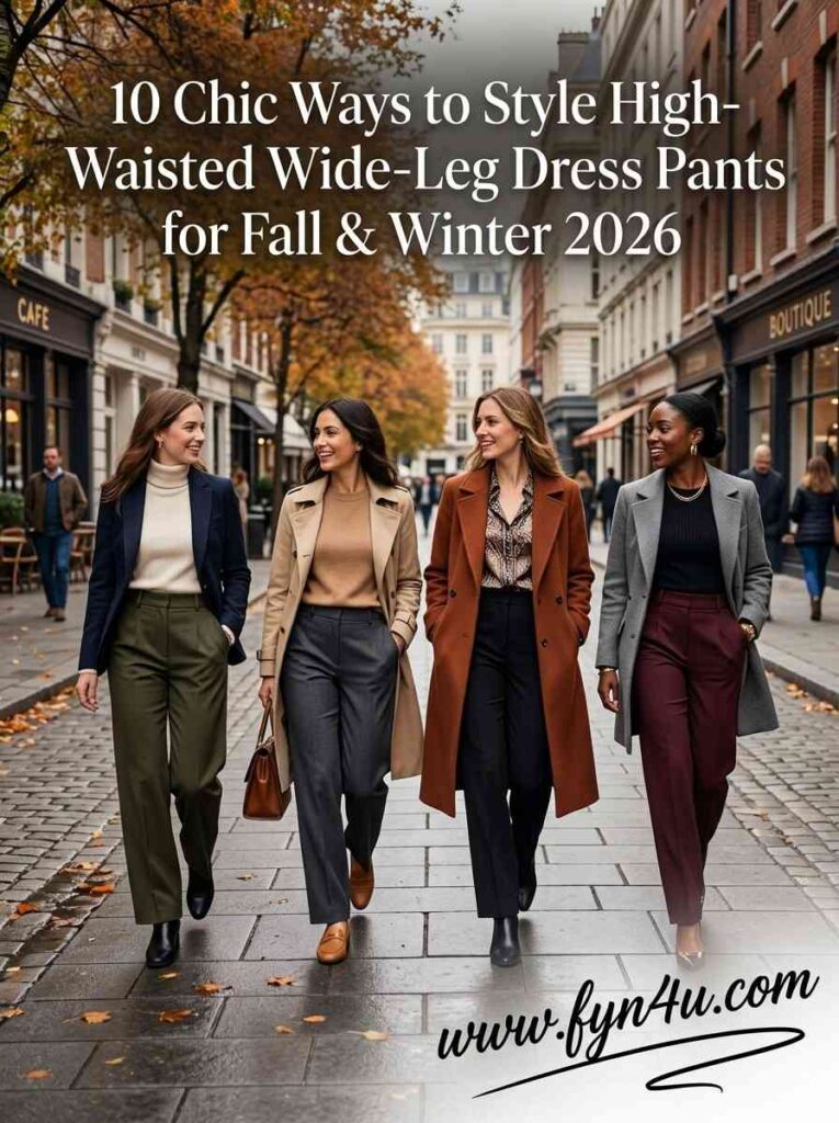 wide-leg dress pants