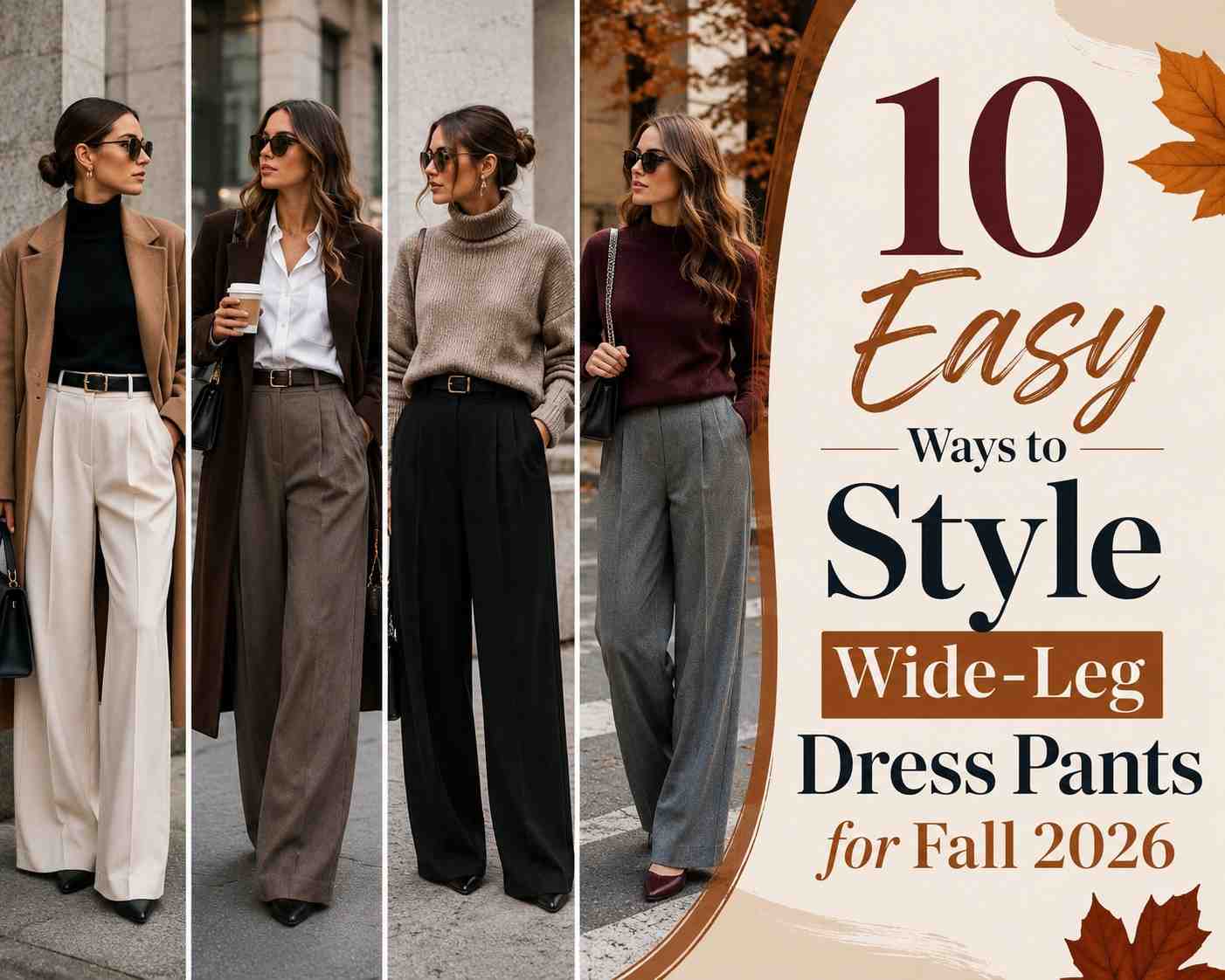 wide-leg dress pants