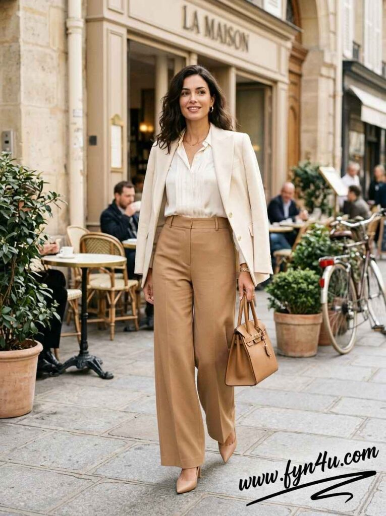 
     wide-leg dress pants
