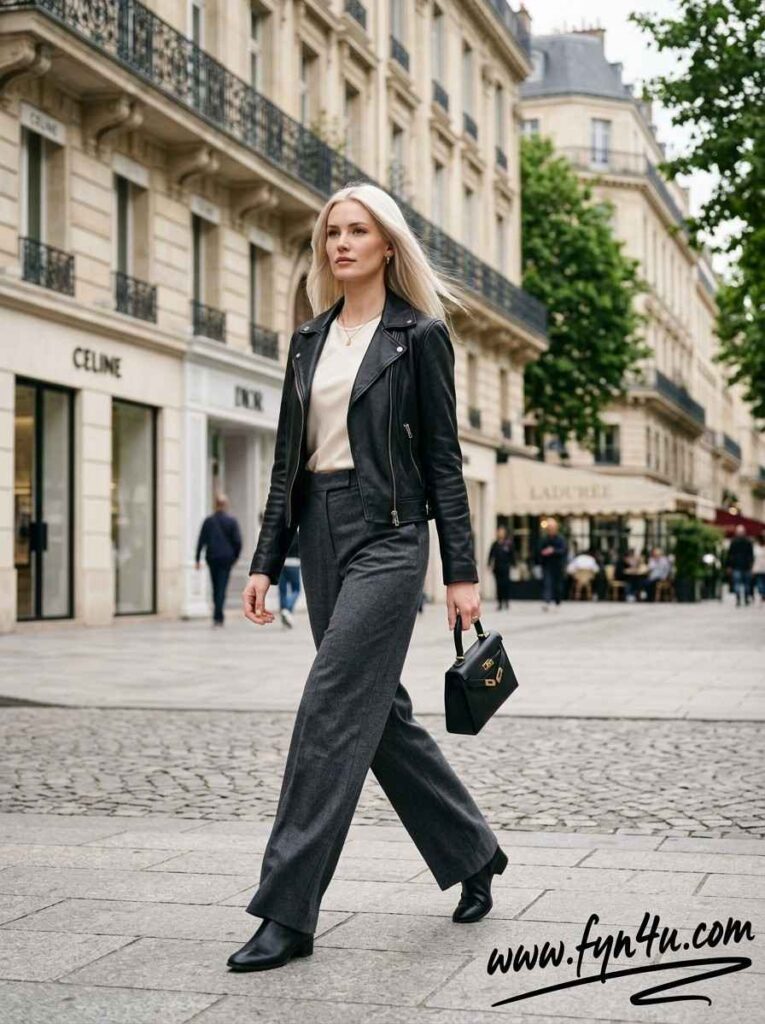 wide-leg dress pants